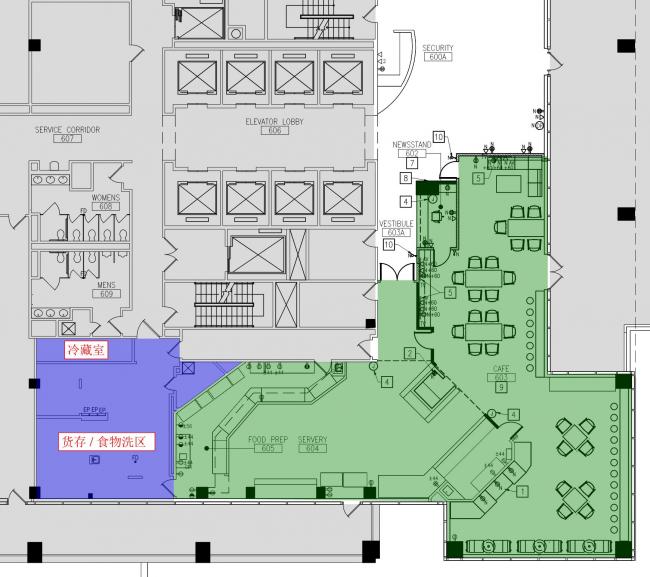 新泽西纽瓦克市中心 - 4900尺现成cafe/餐厅出租 class=